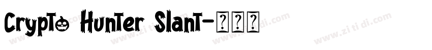 Crypto Hunter Slant字体转换